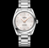 Buy Shop Omega Seamaster Aqua Terra Quartz Diamond Silver Dial Silver Steel Strap Watch for Women - 220.10.28.60.54.001 USA Online