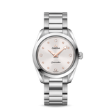 Buy Shop Omega Seamaster Aqua Terra Quartz Diamond Silver Dial Silver Steel Strap Watch for Women - 220.10.28.60.54.001 USA Online