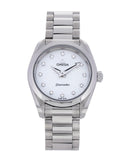 Buy Shop Omega Seamaster Aqua Terra Quartz Diamonds Mother of Pearl Dial Silver Steel Strap Watch for Women - 220.10.28.60.55.001 USA Online