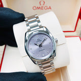 Buy Shop Omega Seamaster Aqua Terra Quartz Purple Dial Silver Steel Strap Watch for Women - 220.10.28.60.60.001 USA Online