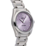 Buy Shop Omega Seamaster Aqua Terra Quartz Purple Dial Silver Steel Strap Watch for Women - 220.10.28.60.60.001 USA Online