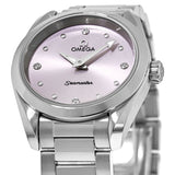 Buy Shop Omega Seamaster Aqua Terra Quartz Purple Dial Silver Steel Strap Watch for Women - 220.10.28.60.60.001 USA Online
