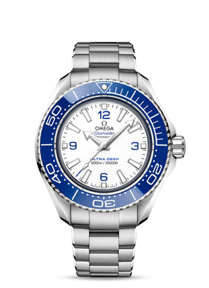 Buy Shop Omega Planet Ocean 6000M Co Axial Master Chronometer 45.5mm White Dial Silver Steel Strap Watch for Men - 21530462104001 USA Online