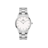 Buy Shop Daniel Wellington Iconic Link White Dial Silver Steel Strap Watch for Women - DW00100203 USA Online