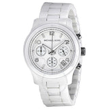 Buy Shop Michael Kors Runway White Ceramic Dial White Steel Strap Watch for Women - MK5161 USA Online