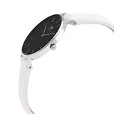 Buy Shop Daniel Wellington Classic Petite Bondi Black Dial White Leather Strap Watch For Women - DW00100284 USA Online