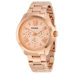 Buy Shop Fossil Cecile Rose Gold Dial Rose Gold Steel Strap Watch for Women - AM4511 USA Online