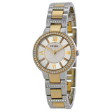 Buy Shop Fossil Virginia Silver Dial Two Tone Steel Strap Watch for Women - ES3503 USA Online