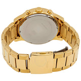 Guess Atlas Chronograph Gold Dial Gold Steel Strap Watch For Men - W0668G4