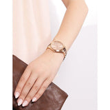 Buy Shop Michael Kors Runway Rose Gold Dial Two Tone Steel Strap Watch for Women - MK4301 USA Online