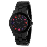 Buy Shop Marc Jacobs Pelly Black Dial Black Silicone Strap Watch for Women - MBM2543 USA Online