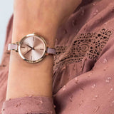 Buy Shop Michael Kors Jaryn Analog Gold Dial Pink Steel Strap Watch For Women - MK4343 USA Online