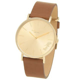 Buy Shop Coach Perry Analog Gold Dial Brown Leather Strap Watch for Women - 14503331-C USA Online