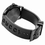 Gucci G Timeless Ghost Black Dial Black Rubber Strap Unisex Watch - YA1264017