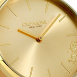 Buy Shop Coach Perry Analog Gold Dial Brown Leather Strap Watch for Women - 14503331-C USA Online