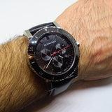 Buy Shop Burberry The City Black Dial Black Leather Strap Watch for Men - BU9382 USA Online