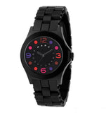 Buy Shop Marc Jacobs Pelly Black Dial Black Silicone Strap Watch for Women - MBM2543 USA Online