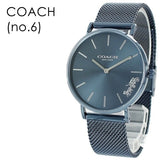 Buy Shop Coach Perry Blue Dial Blue Mesh Bracelet Watch for Women - 14503485 USA Online