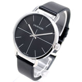Buy Shop Calvin Klein Evan Black Dial Black Leather Strap Watch for Men - K7B211CZ USA Online