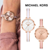 Buy Shop Michael Kors Jaryn Analog White Dial Two Tone Steel Strap Watch For Women - MK4342 USA Online