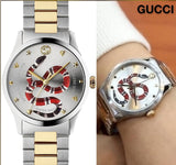Buy Shop Gucci G Timeless Quartz Silver Dial Silver Steel Strap Watch For Women - YA1264075 USA Online