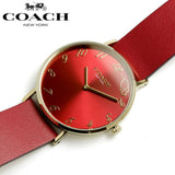 Buy Shop Coach Perry Red Dial Red Leather Strap Watch for Women - 14503867 USA Online