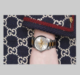 Buy Shop Gucci G Timeless Silver Dial Two Tone Steel Strap Watch For Women - YA1264131 USA Online