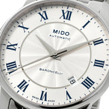 Mido Baroncelli III Automatic Silver Dial Silver Steel Strap Watch For Men - M8600.4.21.1