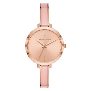 Buy Shop Michael Kors Jaryn Analog Gold Dial Pink Steel Strap Watch For Women - MK4343 USA Online