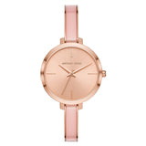 Buy Shop Michael Kors Jaryn Analog Gold Dial Pink Steel Strap Watch For Women - MK4343 USA Online