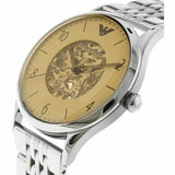Buy Shop Emporio Armani Meccanico Multicolor Dial Silver Steel Strap Watch For Men - AR1922 USA Online