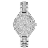 Buy Shop Michael Kors Runway Crystals Silver Dial Silver Steel Strap Watch for Women - MK3822 USA Online