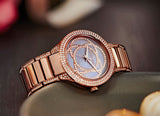 Buy Shop Michael Kors Kerry Purple Dial Rose Gold Stainless Steel Strap Watch for Women - MK3482 USA Online