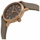 Buy Shop Marc Jacobs Baker Olive Dial Olive Leather Strap Watch for Women - MBM1330 USA Online
