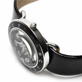 Buy Shop Marc Jacobs Amy Black Dial Black Leather Strap Watch for Women - MBM1163 USA Online