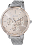 Hugo Boss Symphony Brown Dial Silver Mesh Bracelet Watch for Women - 1502423