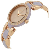 Buy Shop Michael Kors Delray Rose Gold Dial Two Tone Steel Strap Watch for Women - MK4319 USA Online