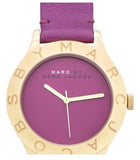 Marc Jacobs Blade Purple Dial Purple Leather Strap Watch for Women - MBM1203