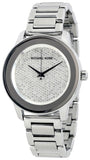 Buy Shop Michael Kors Kinley Diamond Pave Silver Dial Silver Steel Strap Watch for Women - MK5996 USA Online