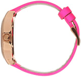 Buy Shop Marc Jacobs Henry Skeleton Pink Dial Pink Leather Strap Watch for Women - MBM1243 USA Online