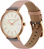 Buy Shop Michael Kors Pyper Quartz White Dial Pink Leather Strap Watch For Women - MK2741 USA Online