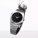 Buy Shop D1 Milano Ultra Thin Matte Black Dial Silver Steel Strap Watch for Men - D1-UTBJ40 USA Online