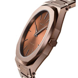 Buy Shop D1 Milano Ultra Thin Brown Dial Gold Steel Strap Watch for Unisex - D1-UTBJ10 USA Online