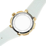 Buy Shop Michael Kors Sydney Quartz White Dial White Leather Strap Watch For Women - MK7221 USA Online