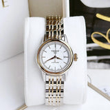 Buy Shop Tissot Carson Automatic Silver Dial Two Tone Steel Strap Watch For Women - T085.207.22.011.00 USA Online
