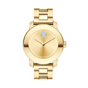 Buy Shop Movado Bold Gold Dial Yellow Gold Steel Strap Watch for Women - 3600104 USA Online