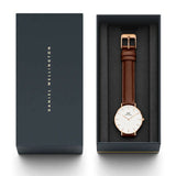 Buy Shop Daniel Wellington Classic Suffolk White Dial Brown Leather Strap Watch For Men - DW00100122 USA Online