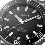 Buy Shop Oris Aquis Date Black Dial Silver Steel Strap Watch for Men - 0173377304134-0782405PEB USA Online