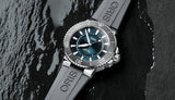 Buy Shop Oris Aquis Date Blue Dial Black Rubber Strap Watch for Men - 0173377304152-0742464EB USA Online