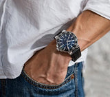 Buy Shop Oris Aquis Date Blue Dial Black Rubber Strap Watch for Men - 0173377304152-0742464EB USA Online